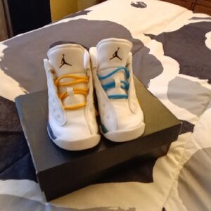 Jordan 13 Retro KSA (TD) Kids Sneakers MARDI GRAS THEME